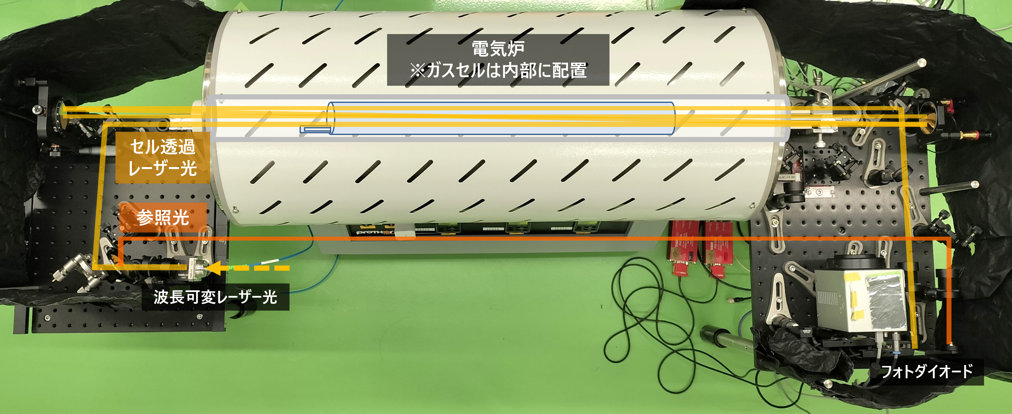 ガスセル実験系